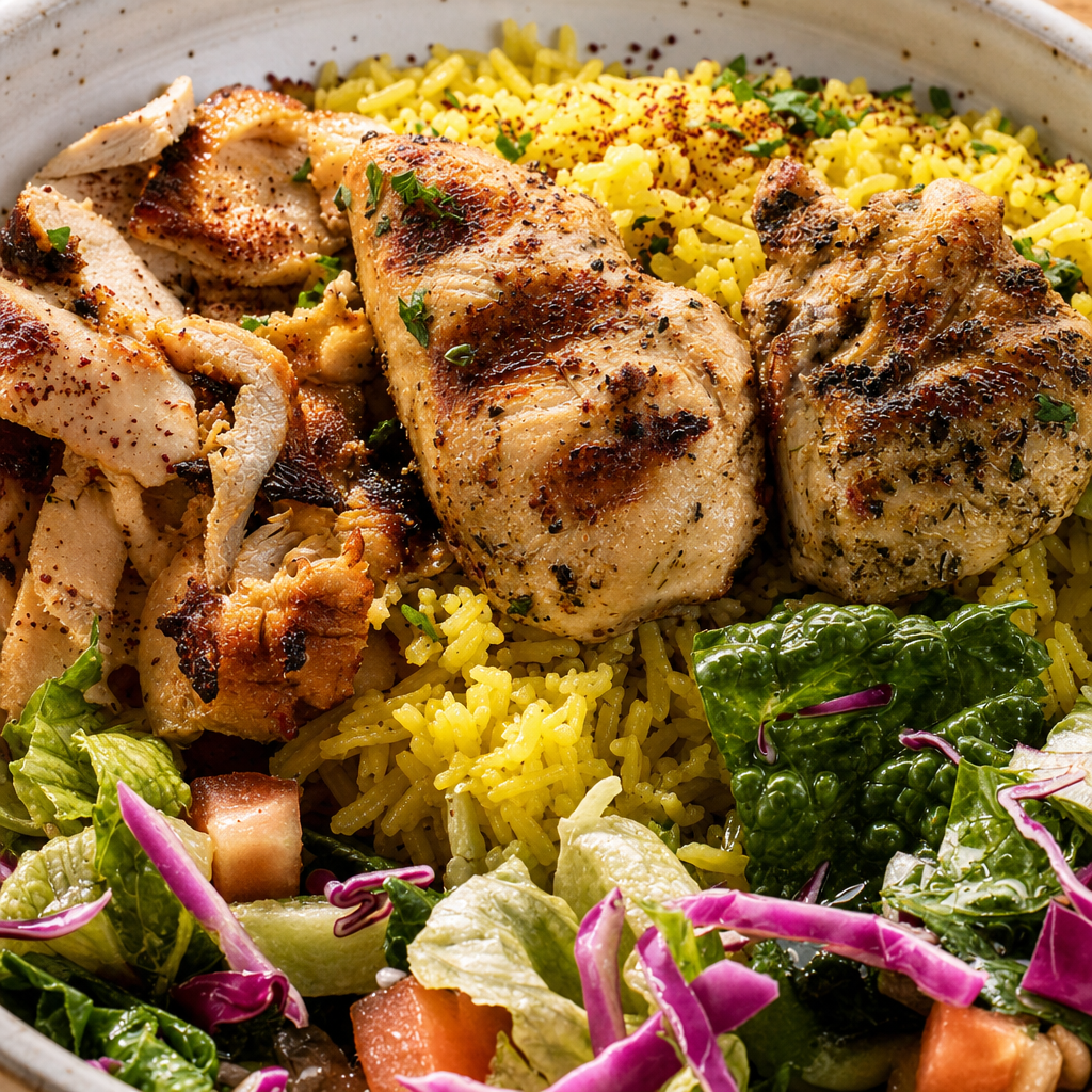 Chicken Shawarma & Chicken Kabab Lunch Special.