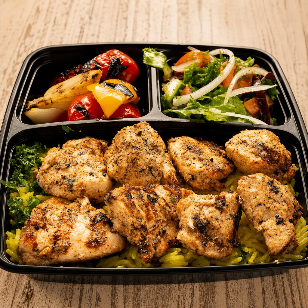 Chicken Kabab Lunch Special.