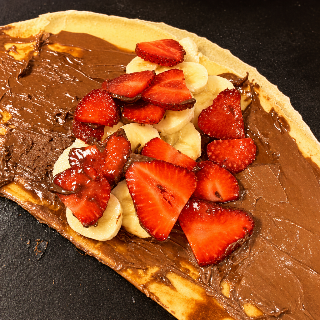 Nutella Strawberry Banana Crepe
