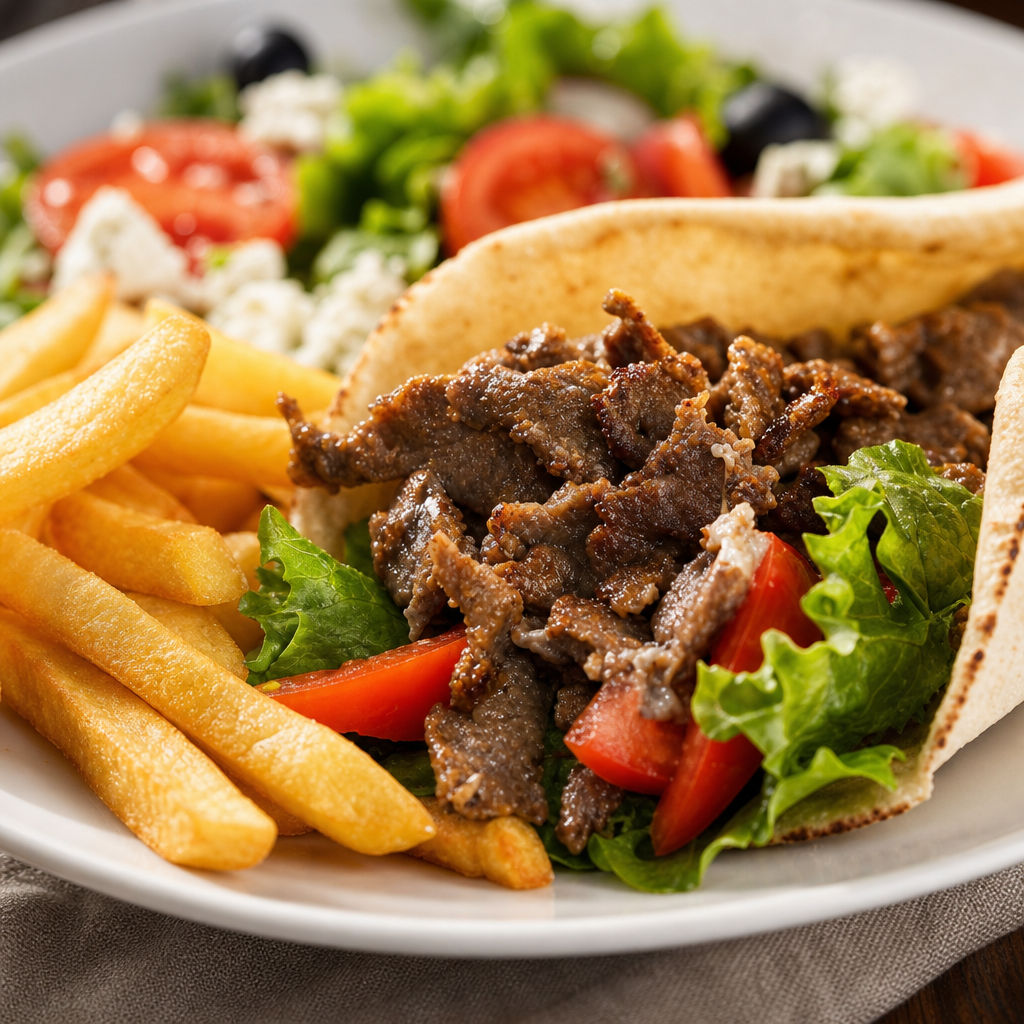 Gyro Sandwich & Fries