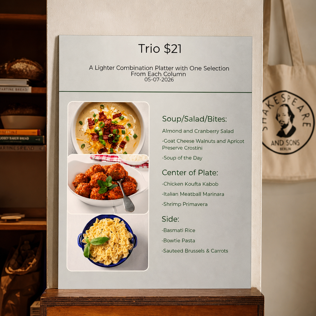 This Week's Trio Platter