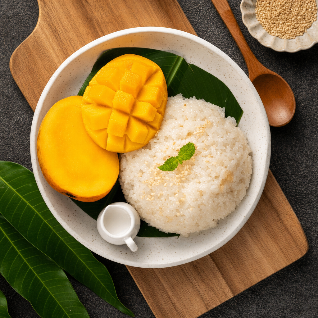 Mango with Sweet Sticky Rice.