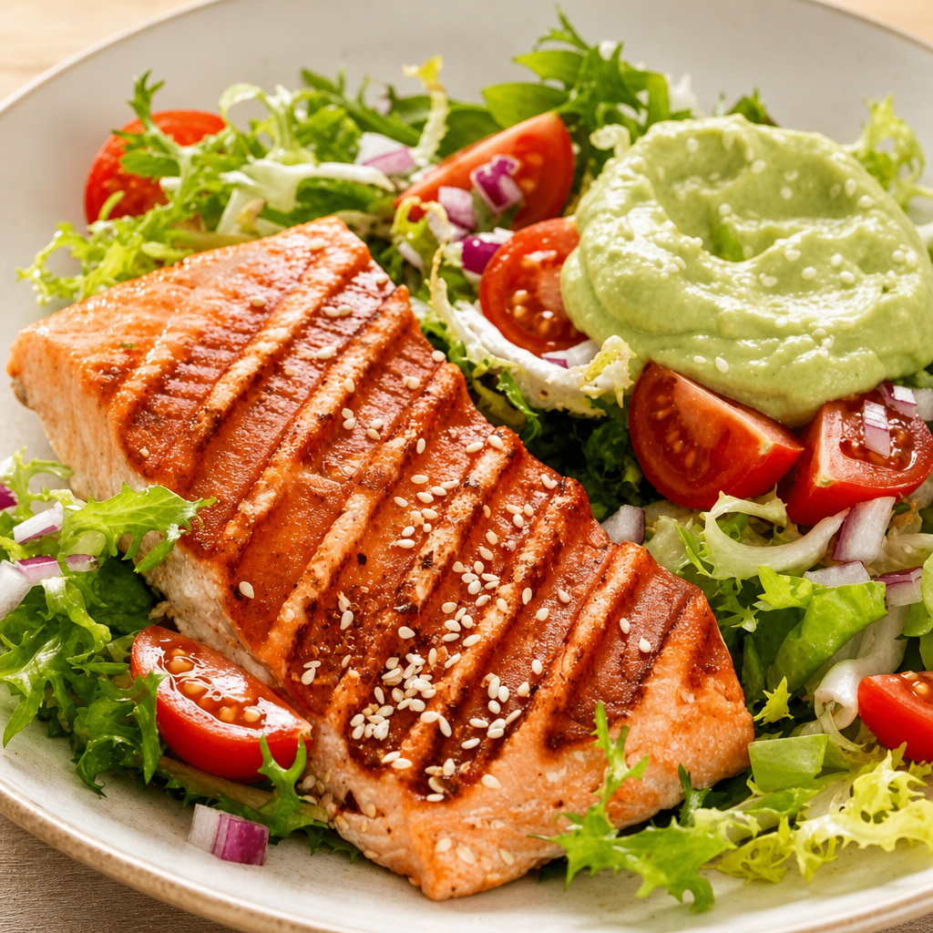 Grilled Salmon Salad