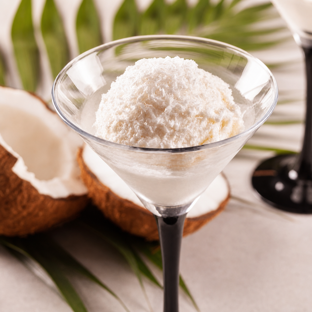 Coconut Ice Cream.