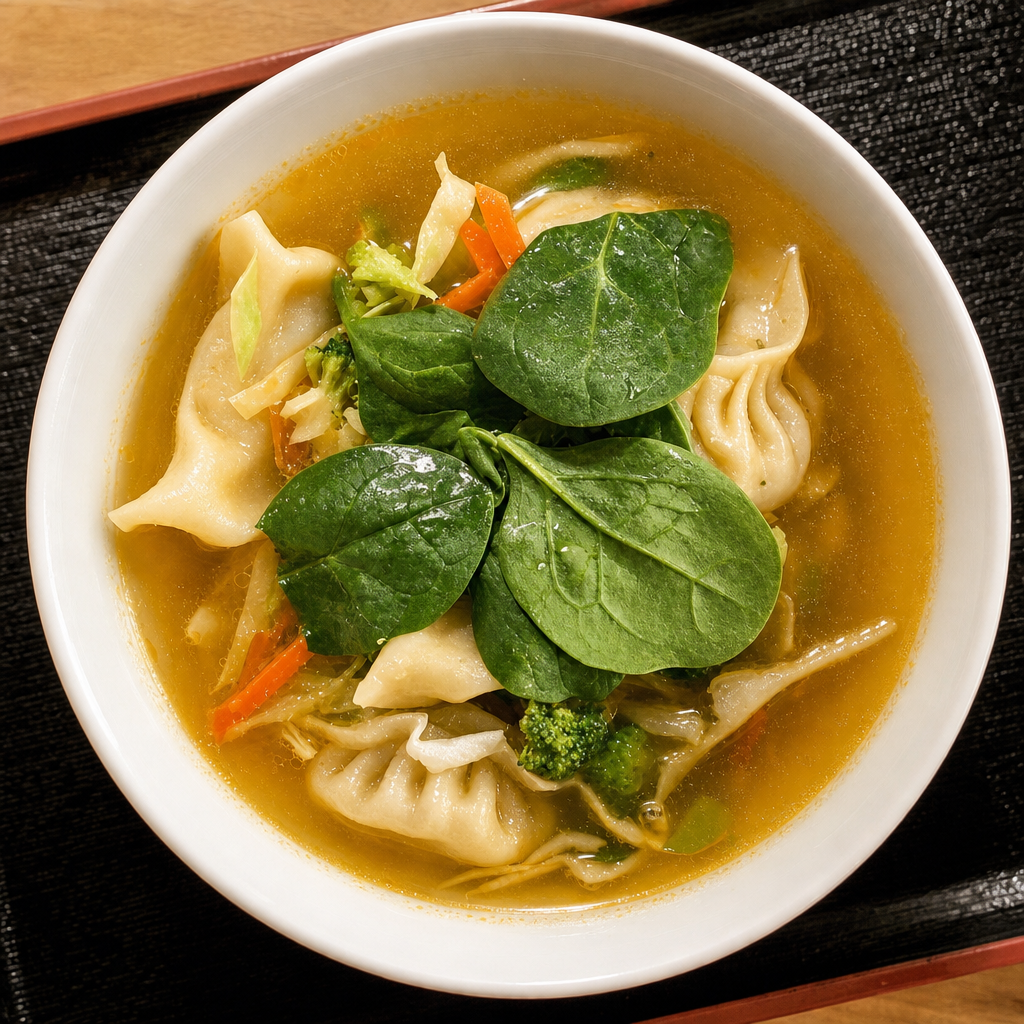 Dinner Momo Soup