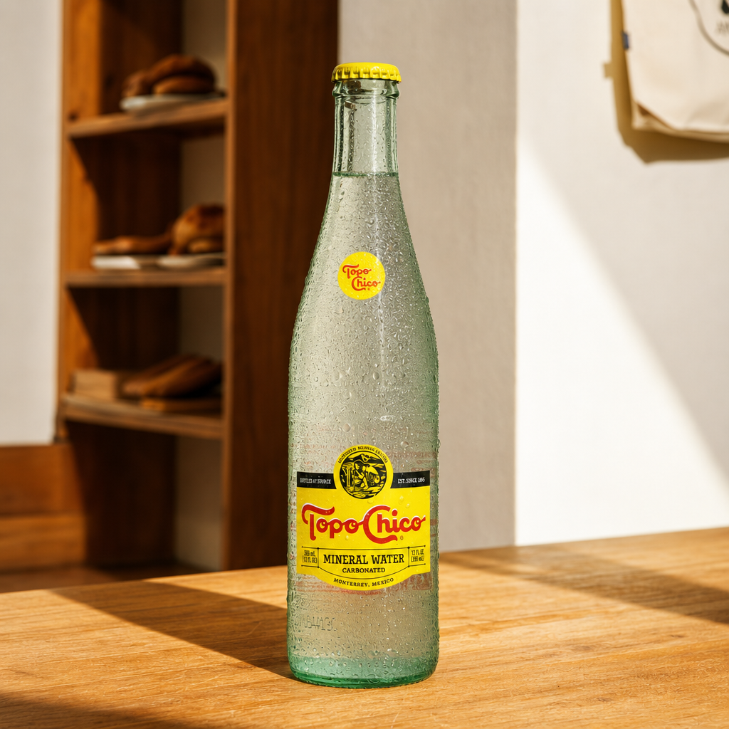 Topo Chico Sparkling Water.