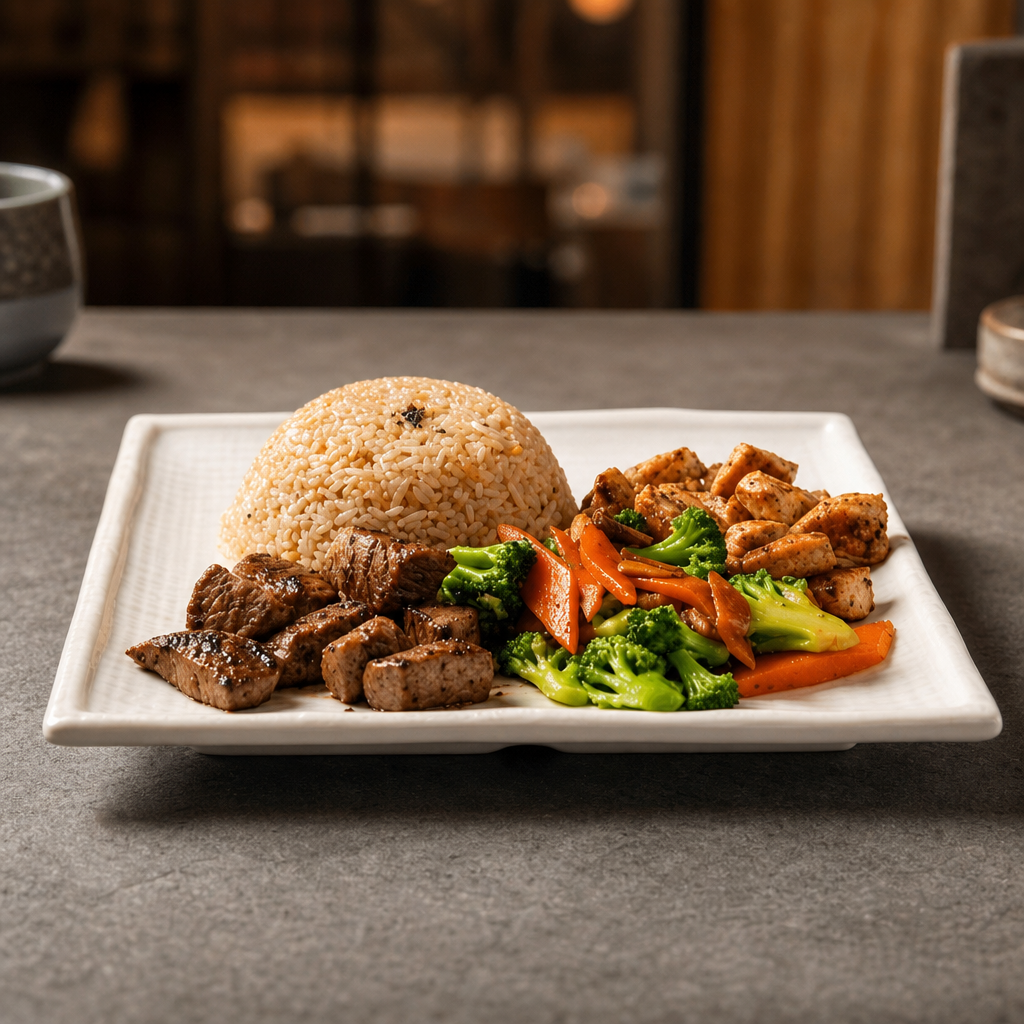 Chicken & NY Steak Hibachi Combo.