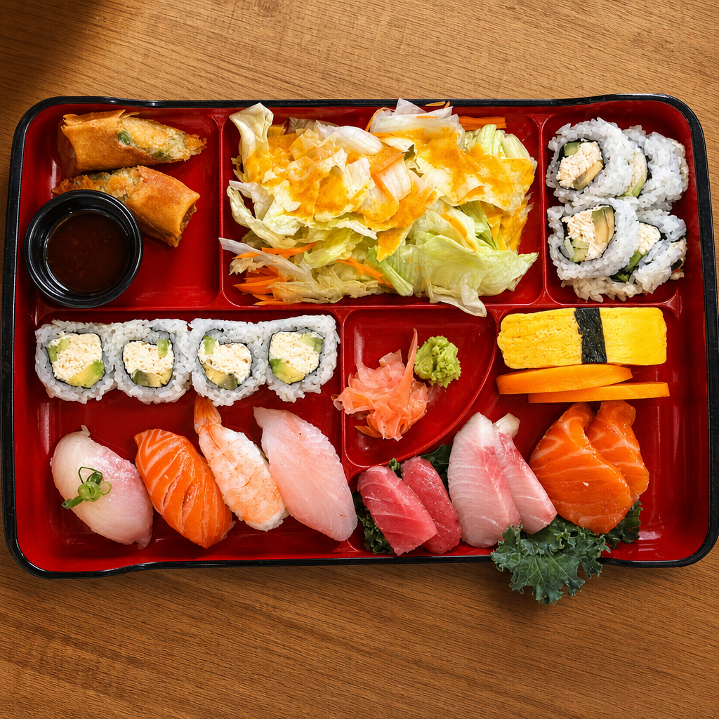 Sushi & Sashimi & Roll Bento.
