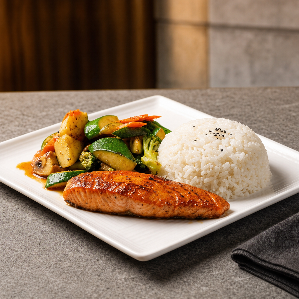 Salmon Hibachi (Lunch).
