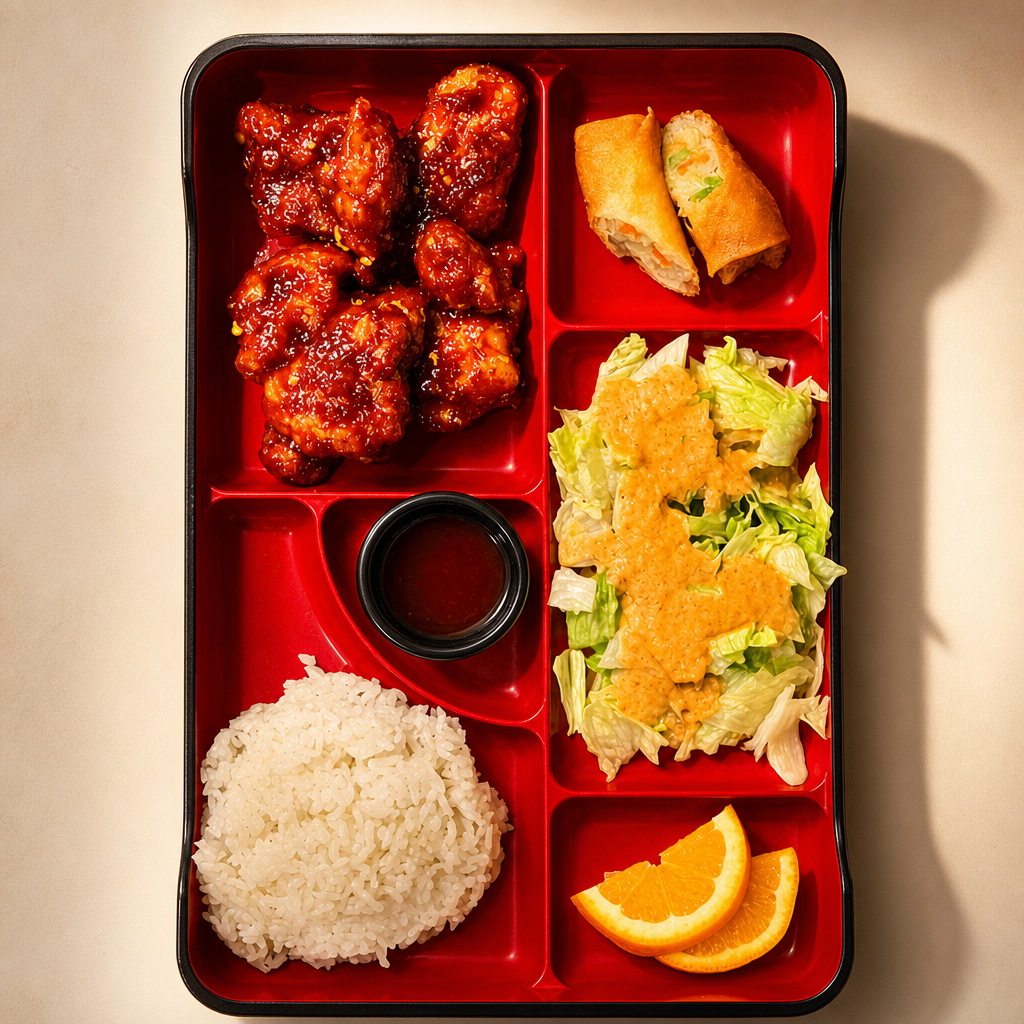 Korean Sweet & Spicy Chicken Bento (6).