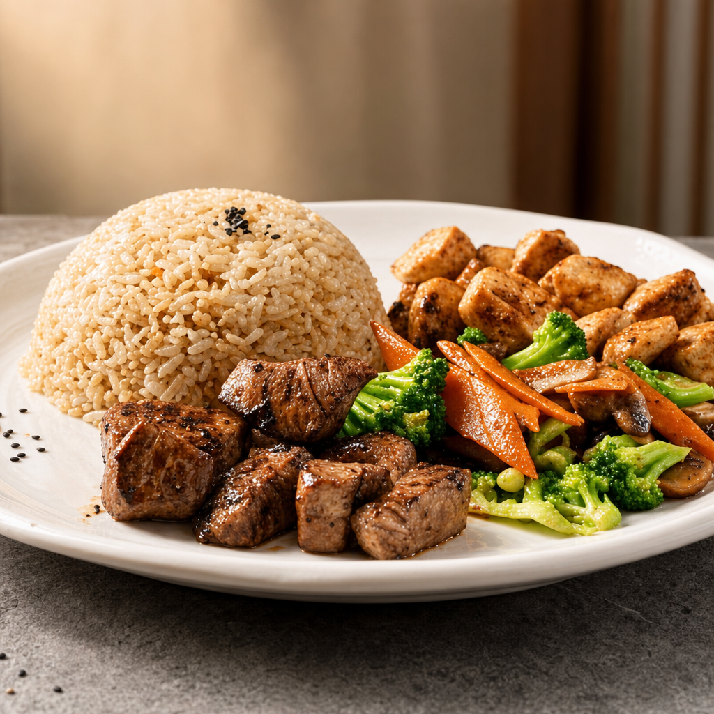Chicken & Filet Mignon Hibachi Combo.