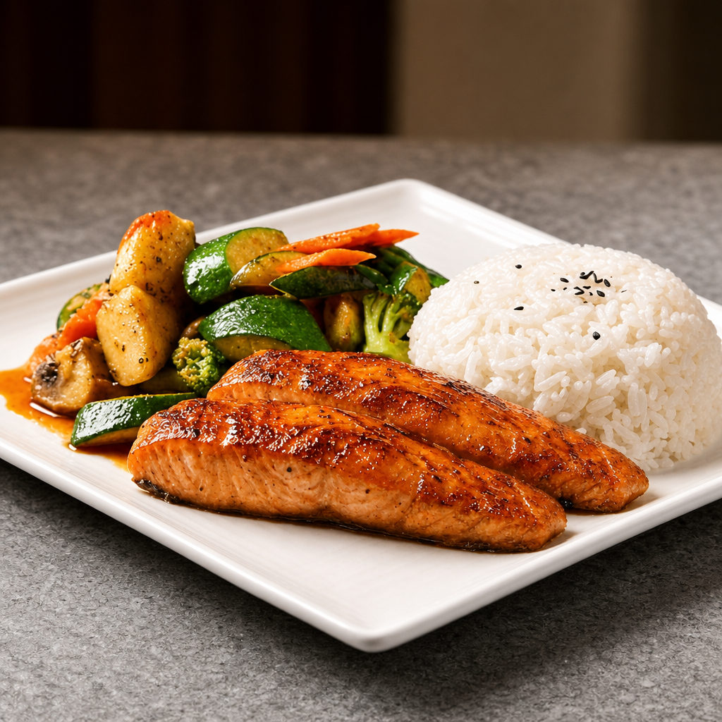 Teriyaki Salmon (Dinner).