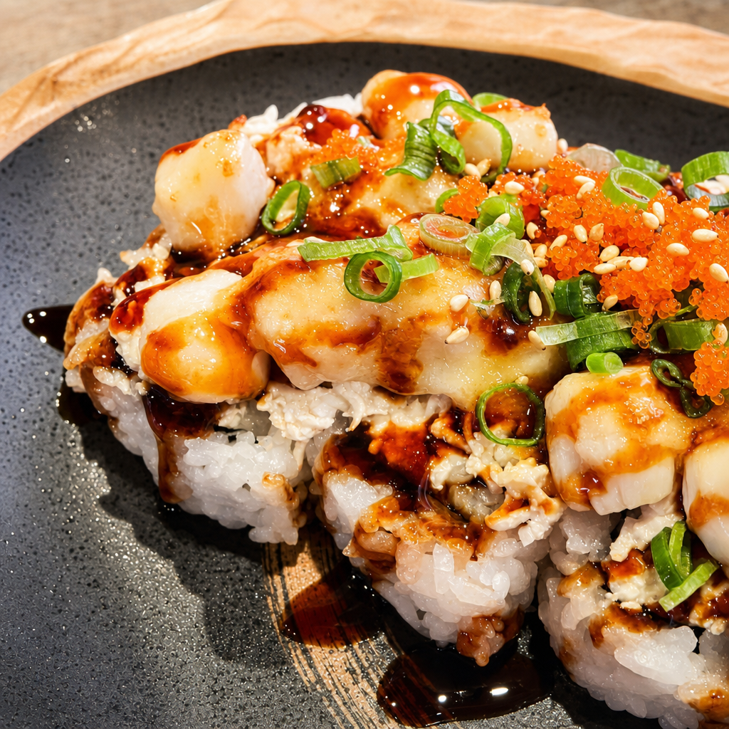 Scallop Dynamite Roll.