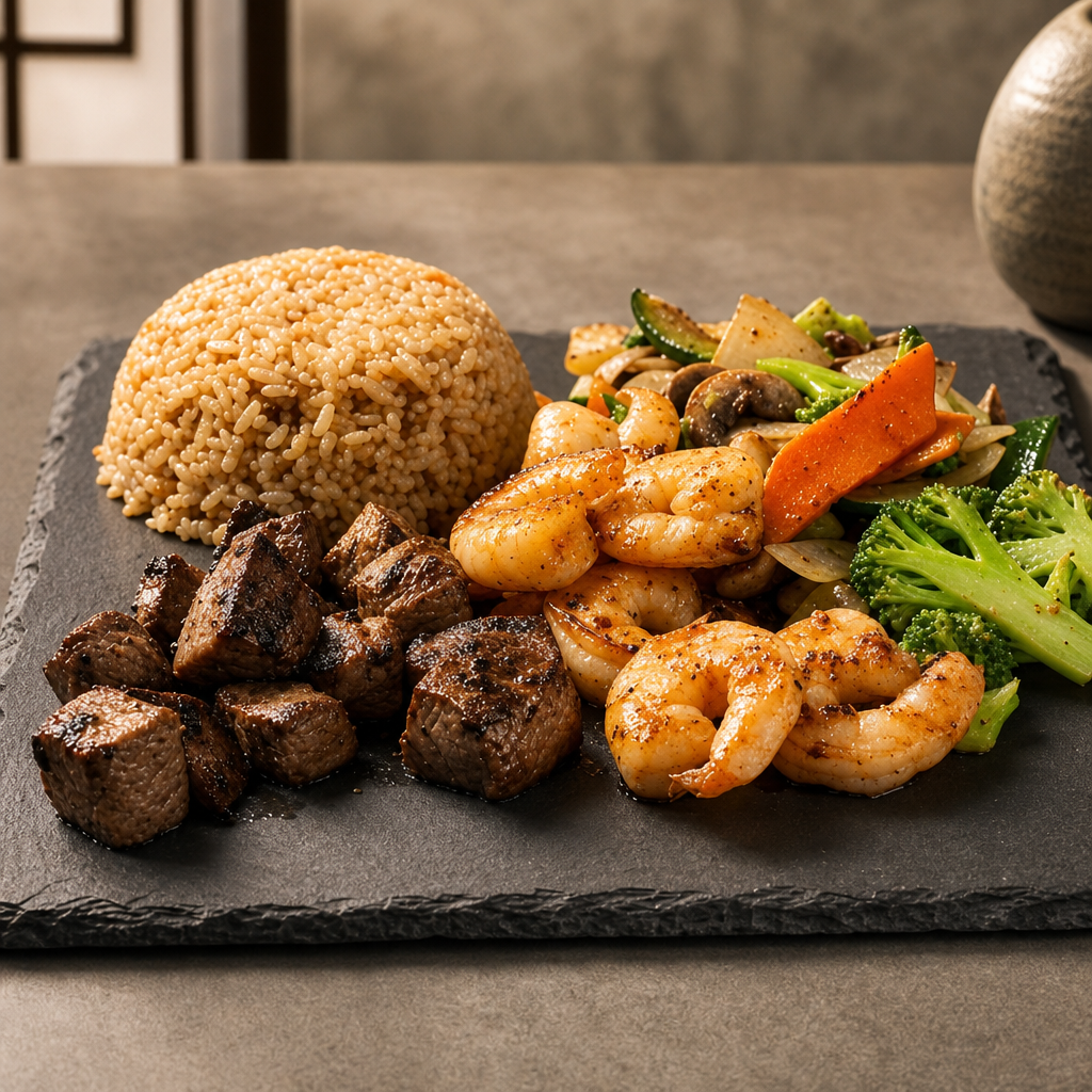 NY Steak & Shrimp Hibachi Combo.