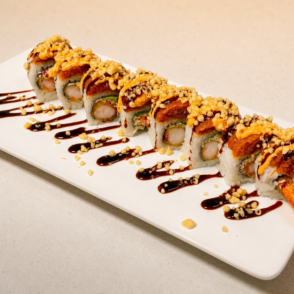 Fire Shrimp Tempura Roll.
