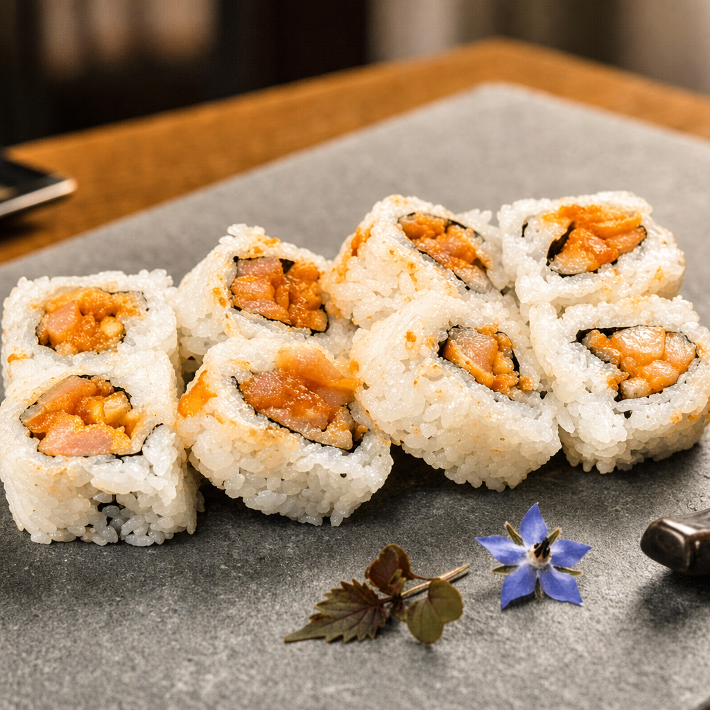 Spicy Yellowtail Roll (8).