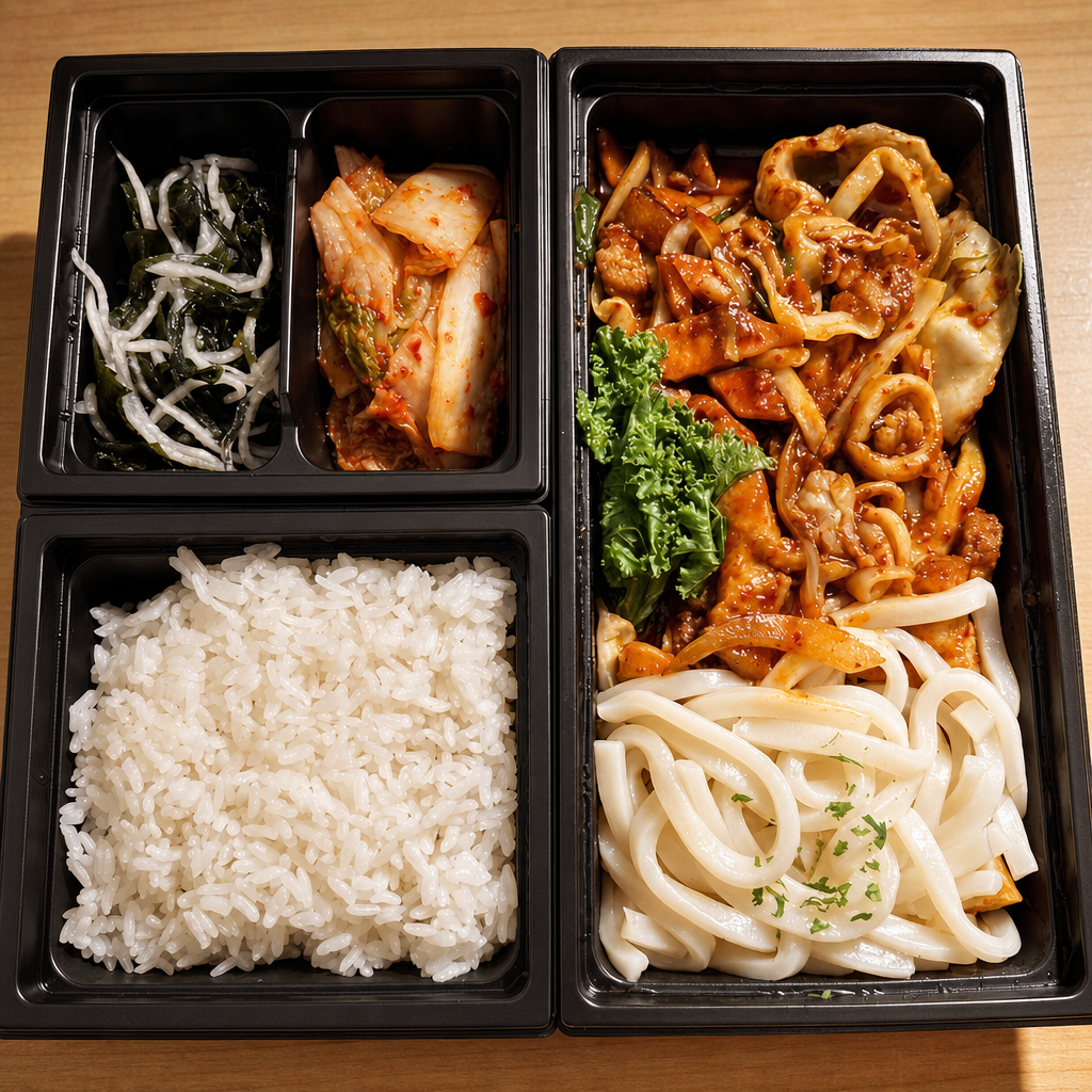 Spicy Squid & Pork Belly / Osam Bulgogi.