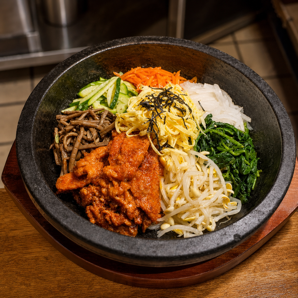 Galbi Stone Bowl Bibimbap.