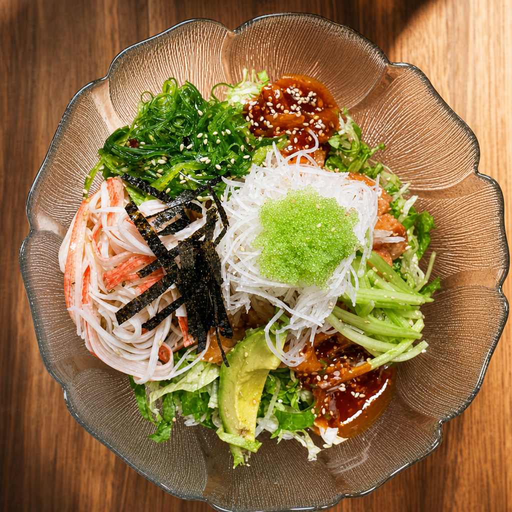 Korean Salmon Poke Bowl / Hwe-deopbap.
