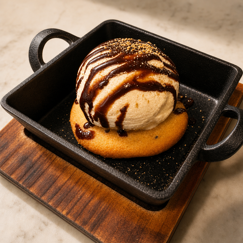 Hotteok with Ice Cream.