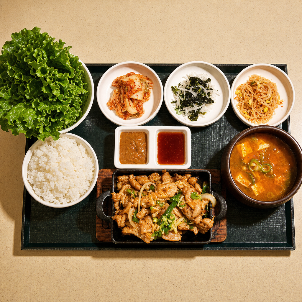 Meat Platter with Korean BBQ