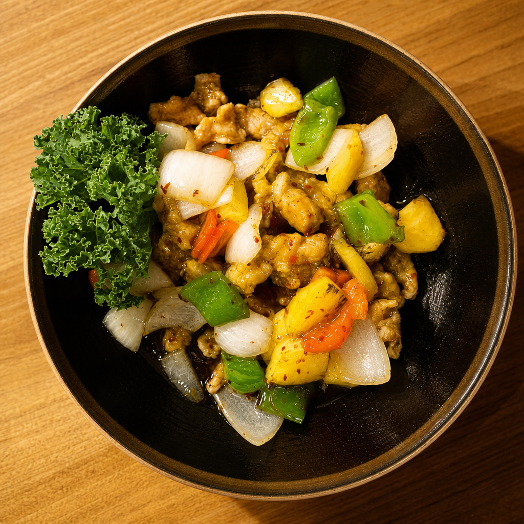 Sweet & Sour Chicken.