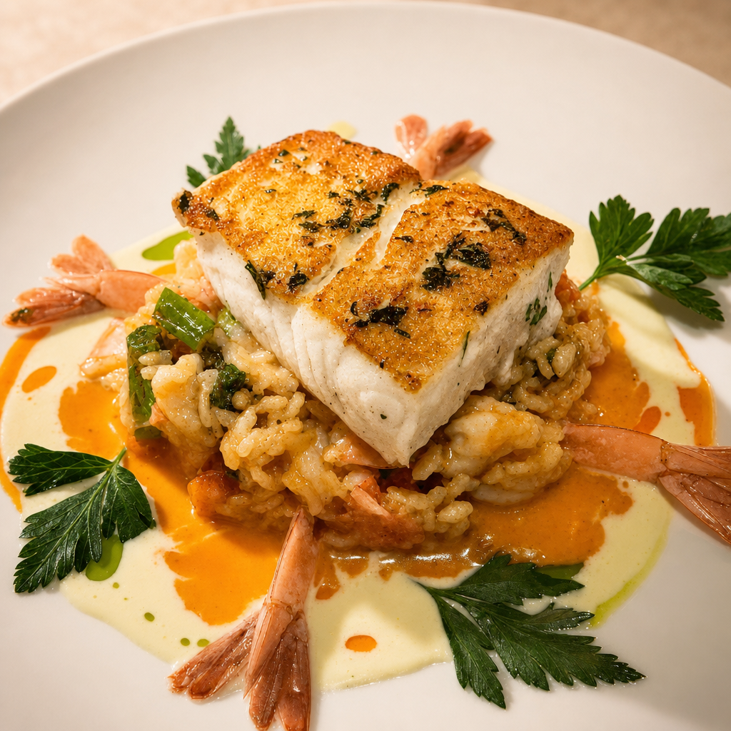 Pan Seared Halibut