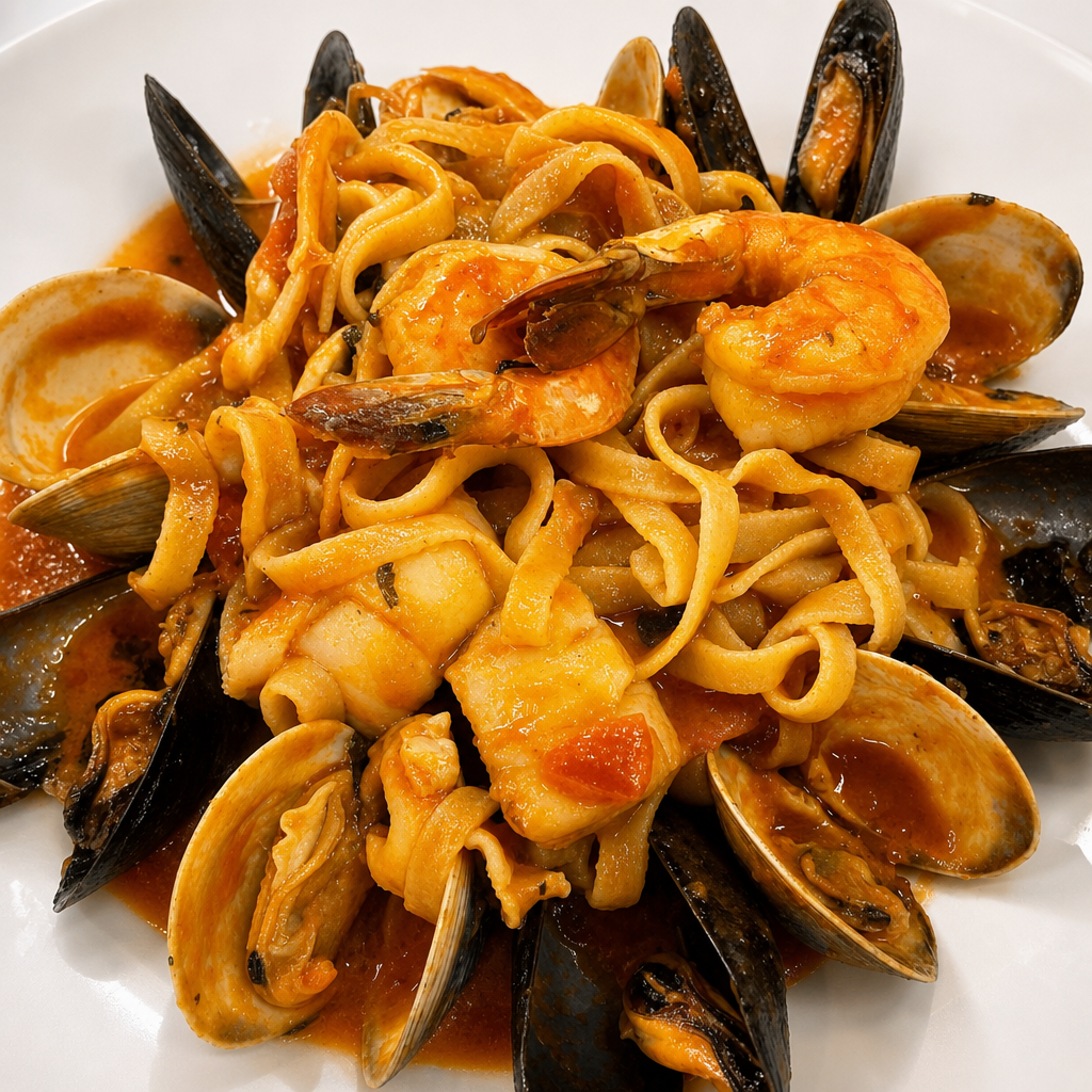 Fettuccine & Seafood Fra Diavolo Pasta