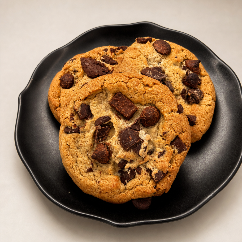 Triple Chocolate Chip Cookie.