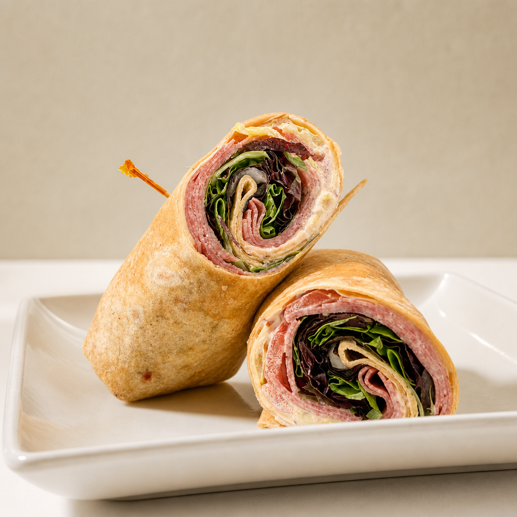 Wrap - Salami and Smoked Gouda.
