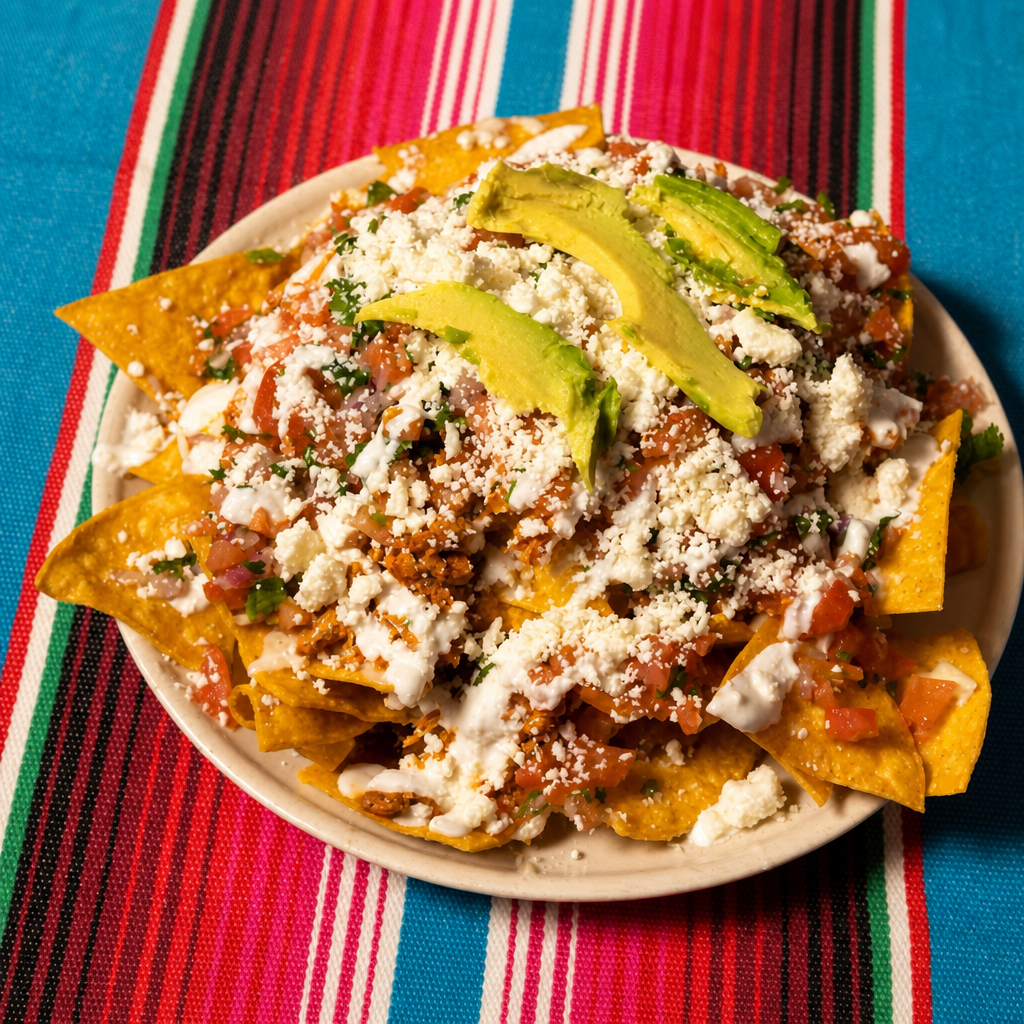 Nachos Vegetarianos.