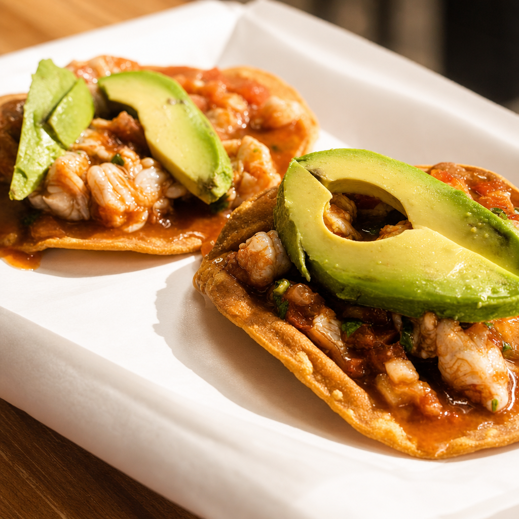 Tostada Camaron.