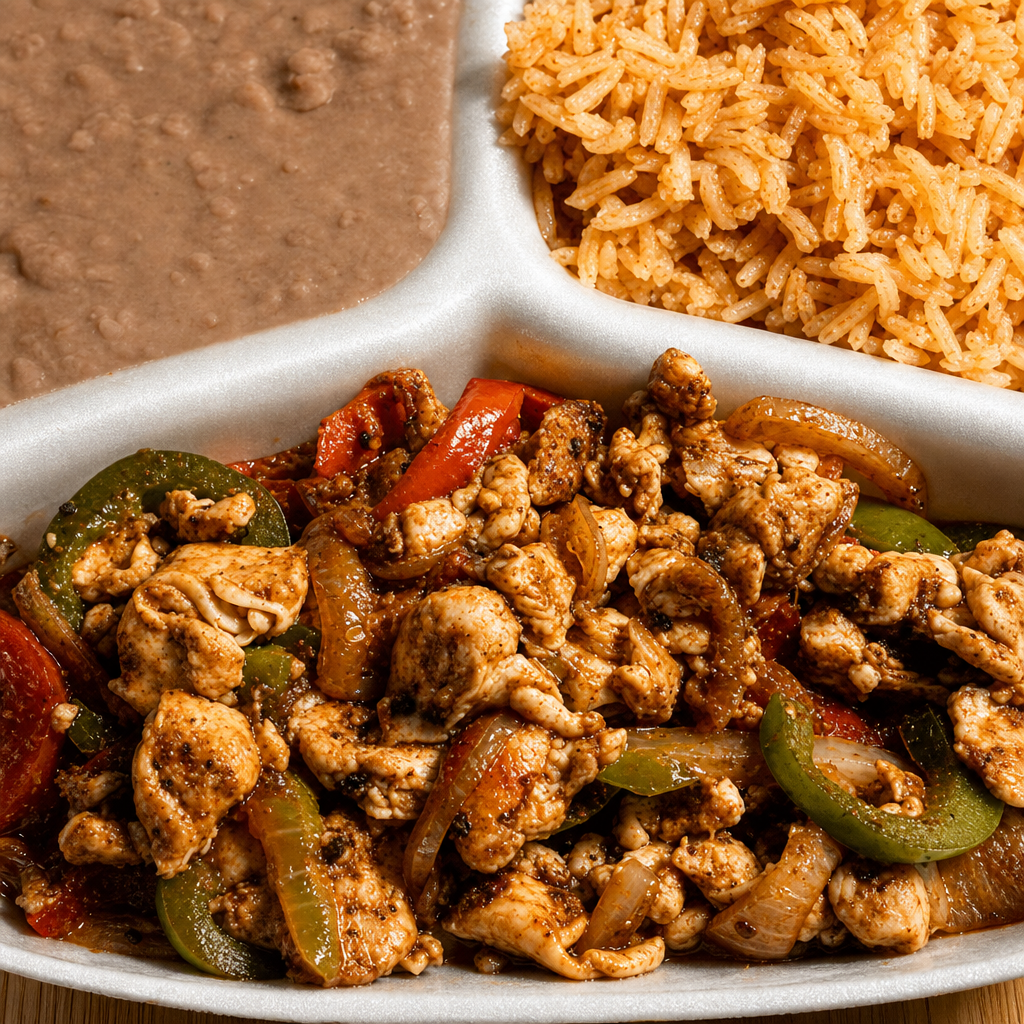 Steak Fajitas or Chicken Fajitas