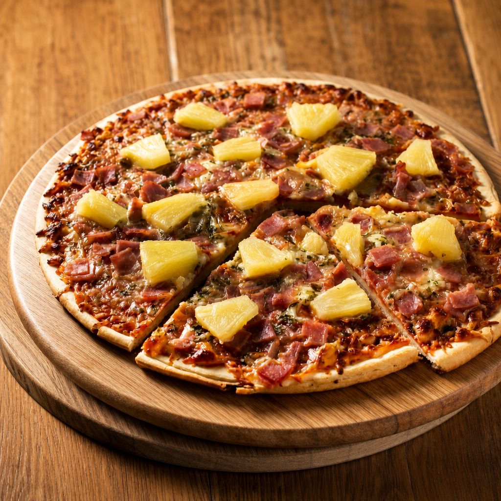 10" Hawaiian Pizza.