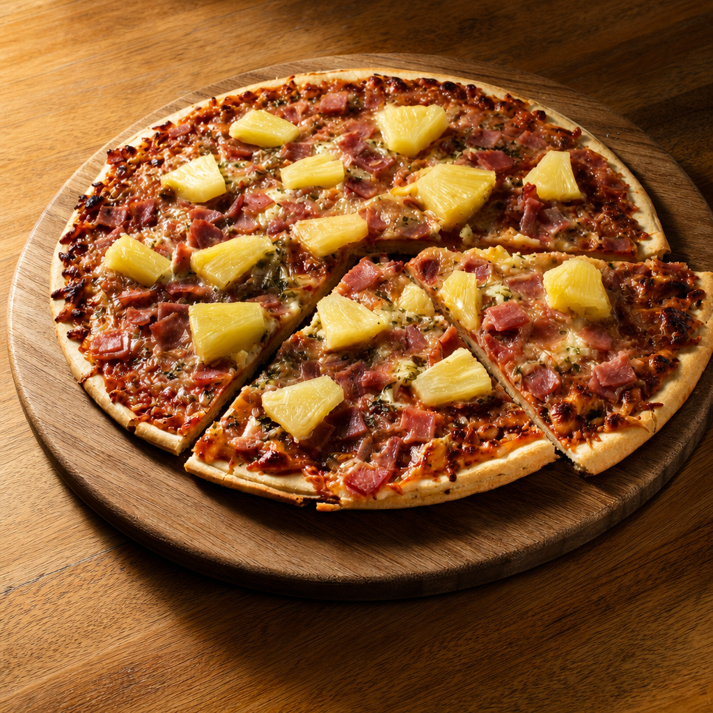 14" Hawain Pizza.