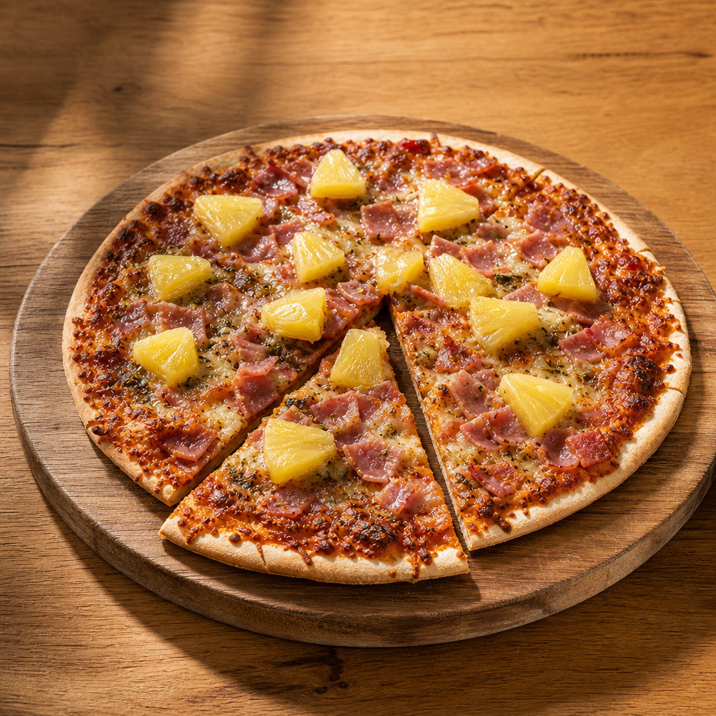 16" Hawaiian Pizza.