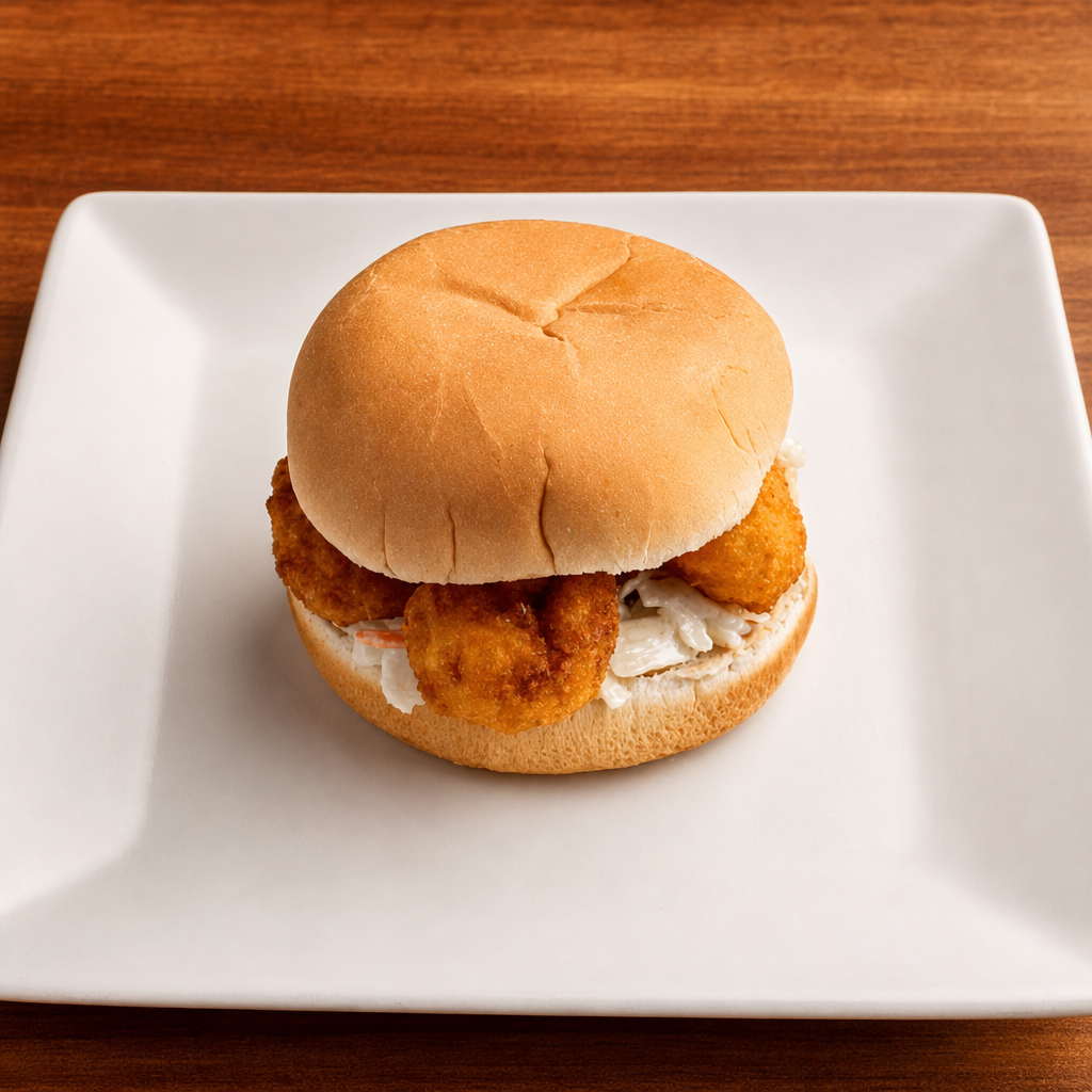 Shrimp Burger.