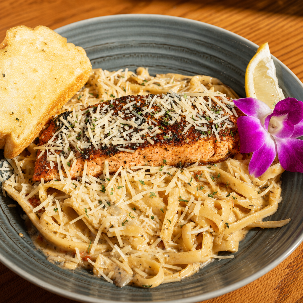 Tuscan Salmon Pasta