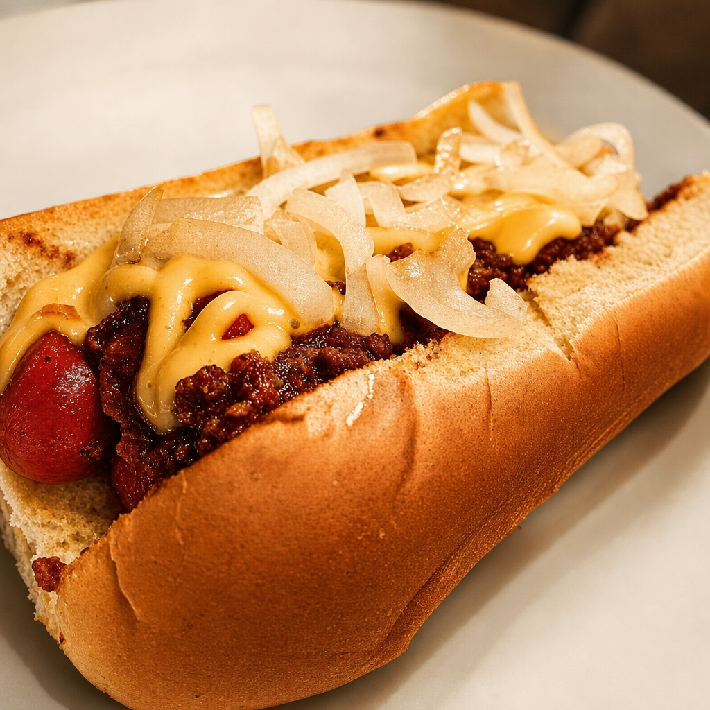 Chili Cheese Dog.