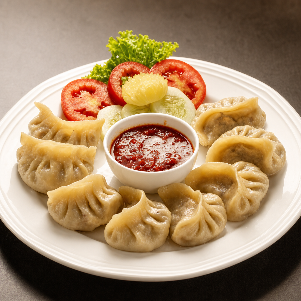 Veg Dumplings Steamed (6) - Non Vegan.