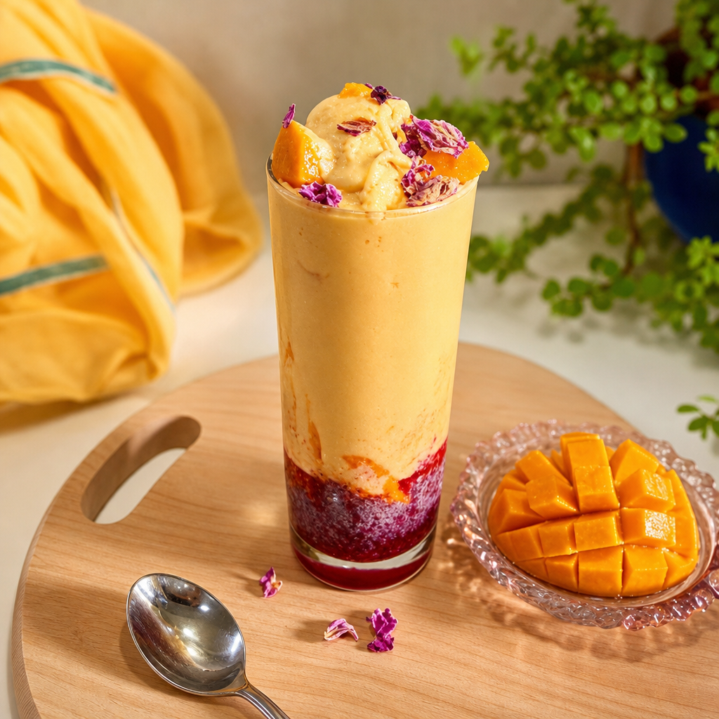 Mango Falooda – Royal Mango Dessert Drink.