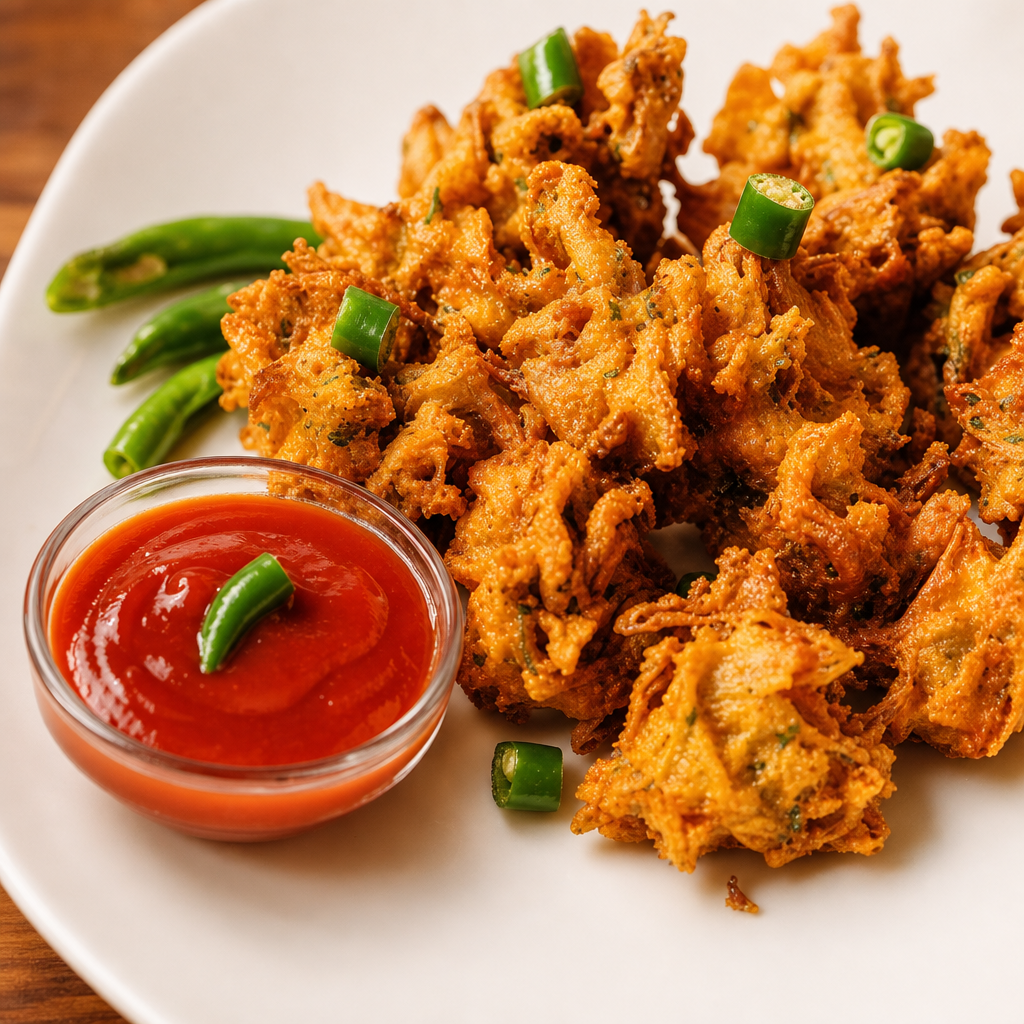Onion Pakora (6) (Vegan, Gluten-Free).