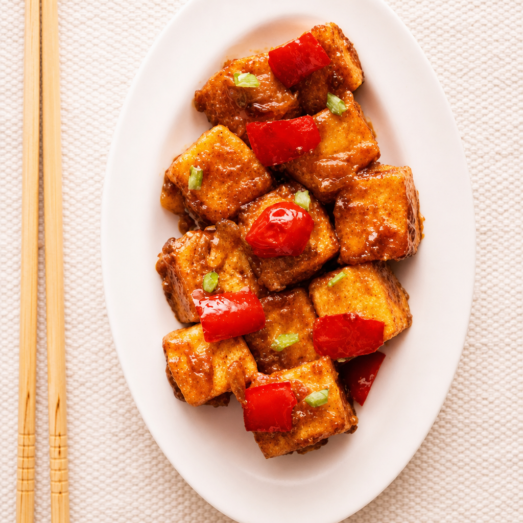Paneer Manchurian (10) - Non Vegan.