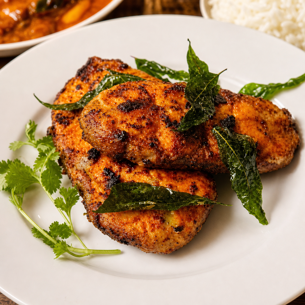 Tandoori Fish - (Flounder fillet) Platter.