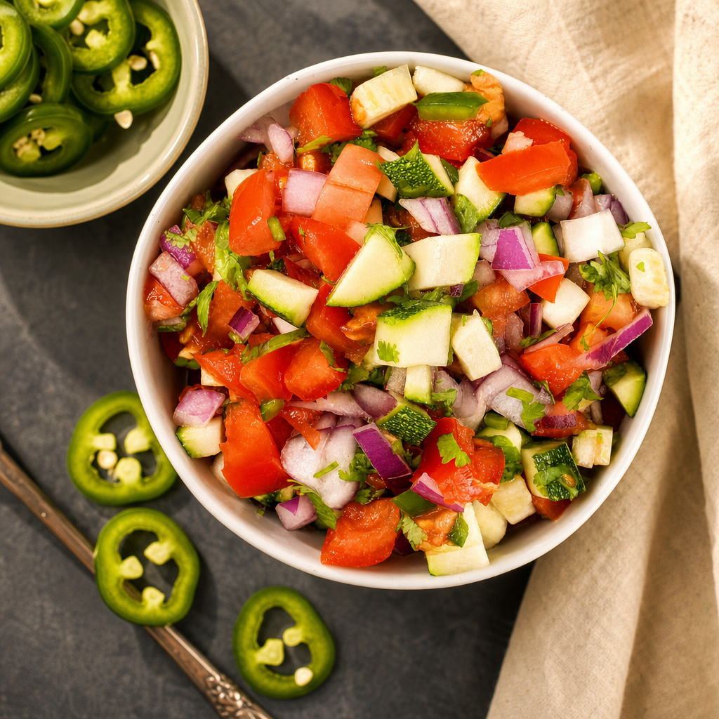 Kachumber Salad (Vegan, Gluten-Free).