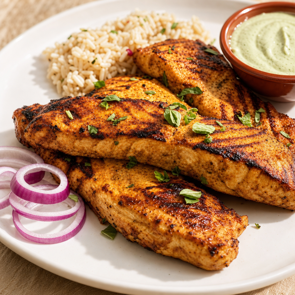 Tandoor Atlantic Salmon Platter.