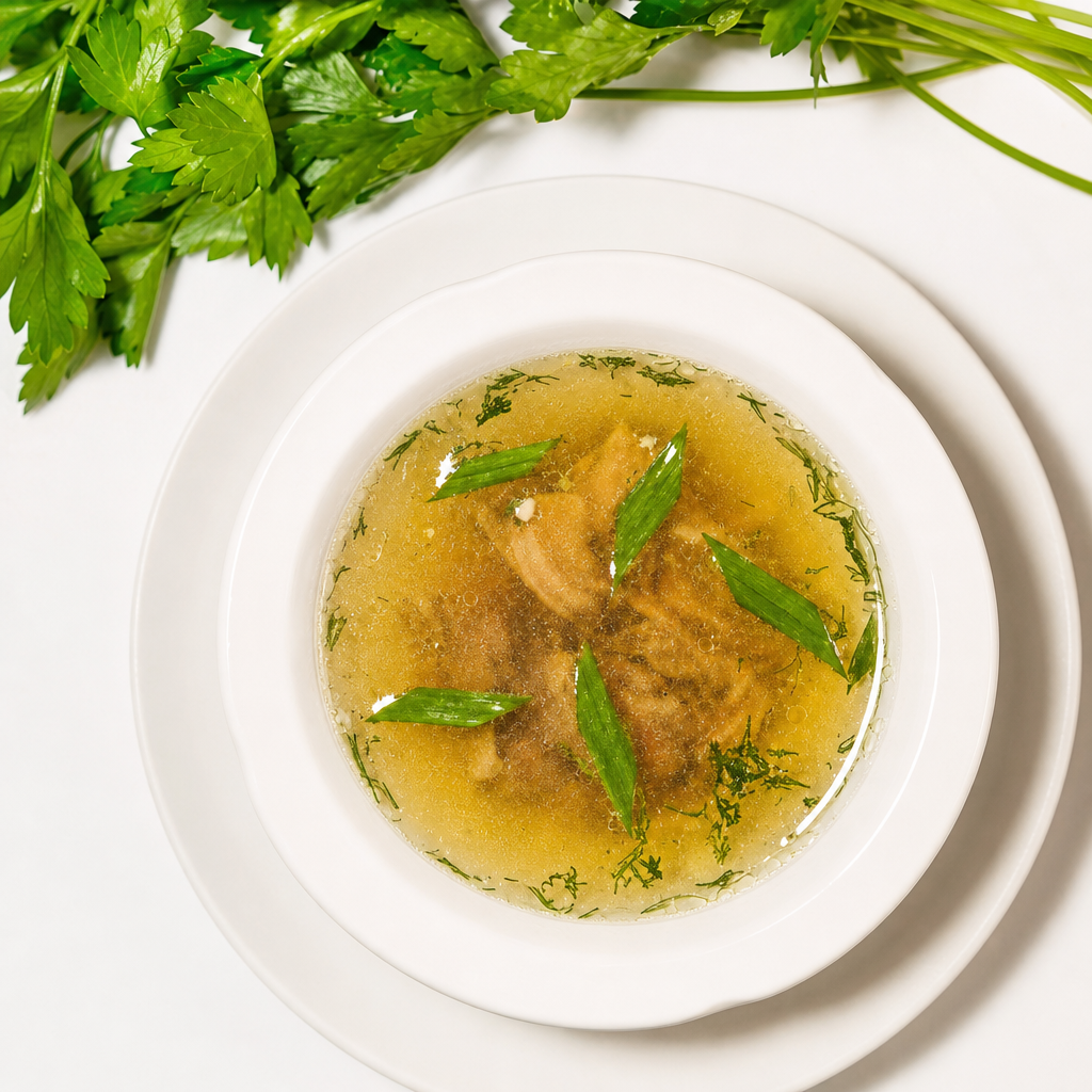 Boneless roast Lamb Pepper Soup, Halal.