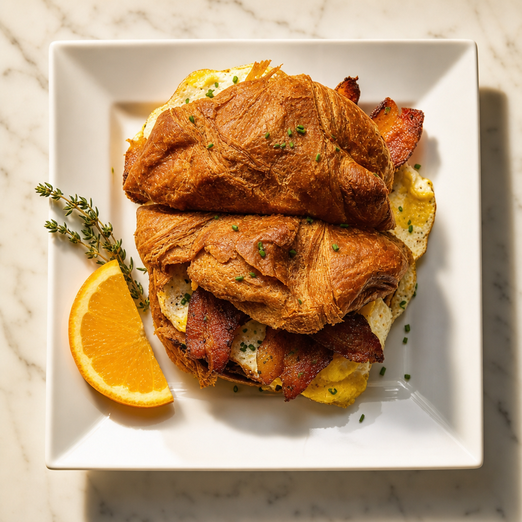 Croissant Bacon & Egg Sandwich