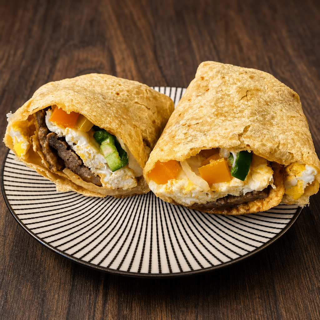 Fire It Up Breakfast Burrito.