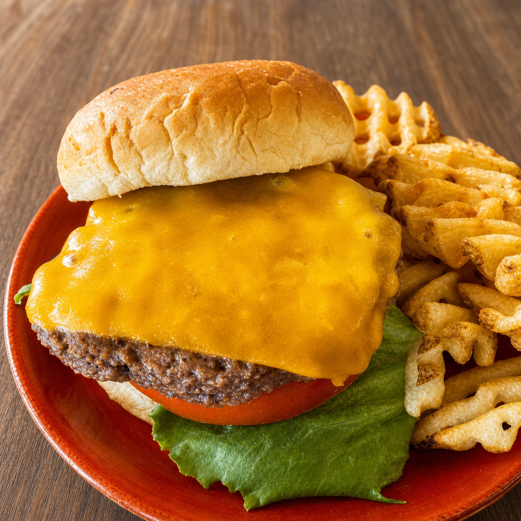 Black Angus Burger.